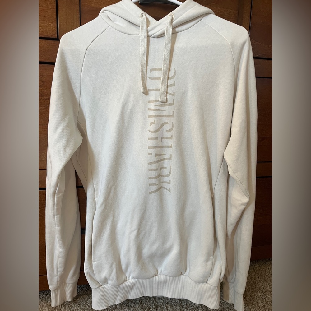 Men’s cream gymshark hoodie